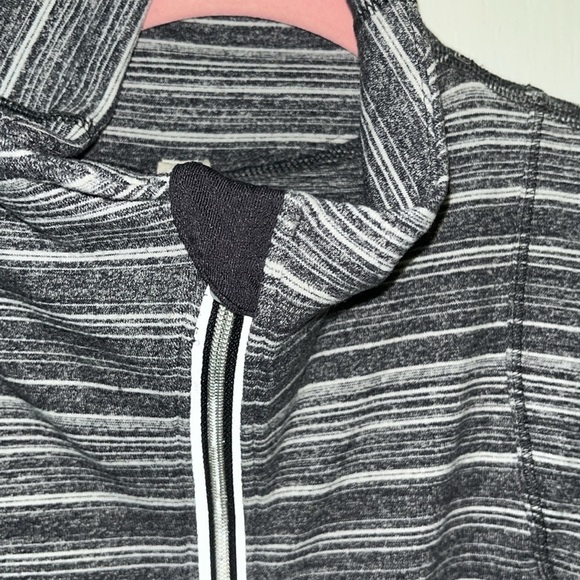 LULULEMON Athletica Half Zip-pullover Sweatshirt Reflective Stripes Size 6 Gray - Picture 4 of 15
